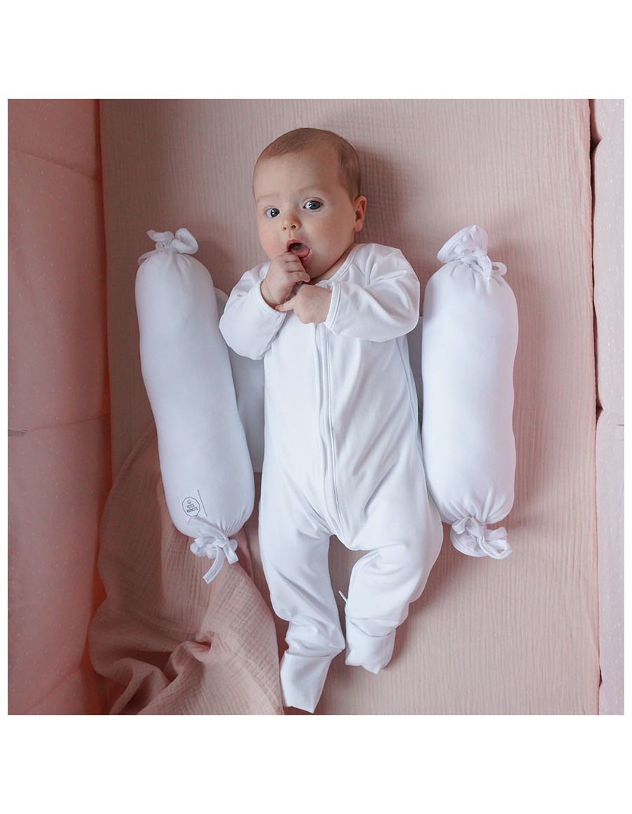 Pijama Zip-Up personalizable Blanco Bebé