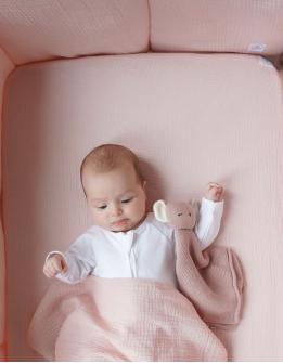 Muselina rosa bebé_algodón orgánico