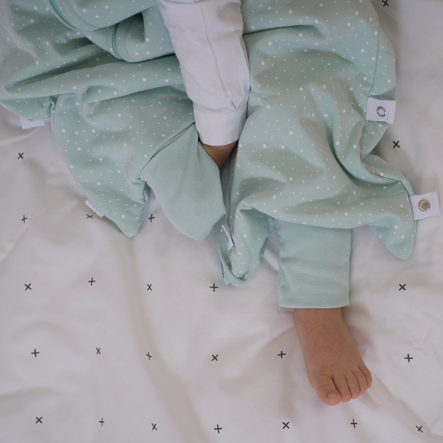 pijama manta niño mint dots