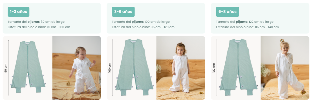 Sacos de dormir para bebé con pies.