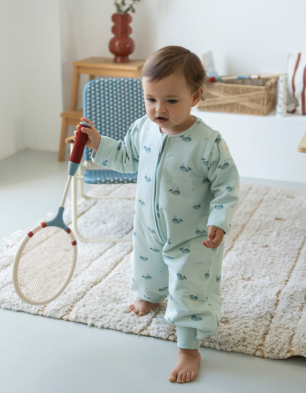 Whales In-between Seasons Blanket Sleepsuit TOG 1.5
