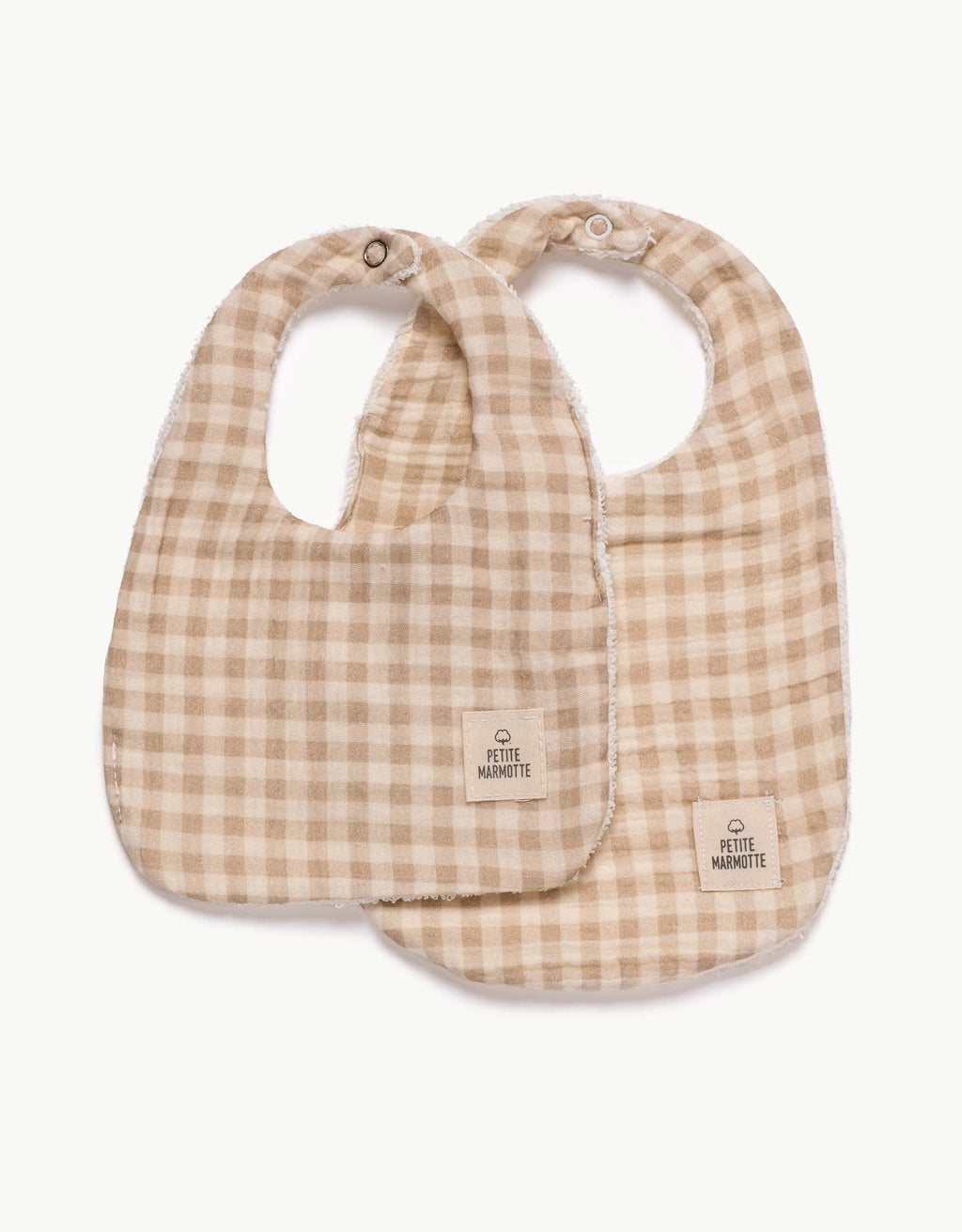 Babero muselina Vichy Sand pequeño
