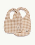 Babero muselina Vichy Sand mediano