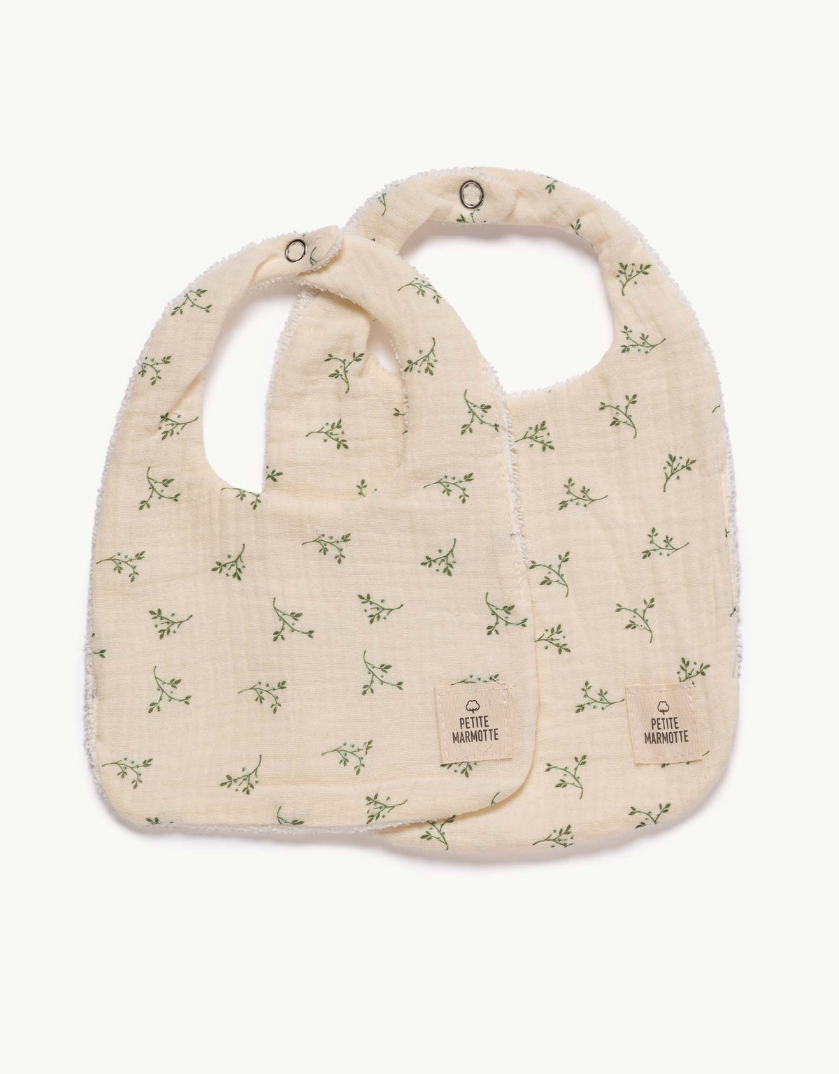 Babero muselina Olive Cream pequeño