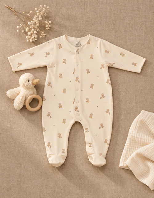 pijama bebé algodón orgánico estampado patos - petite marmotte