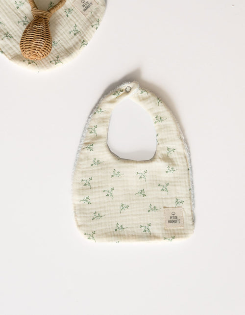 Babero muselina Olive Cream pequeño