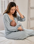 Camisón maternidad Hojas Blancas