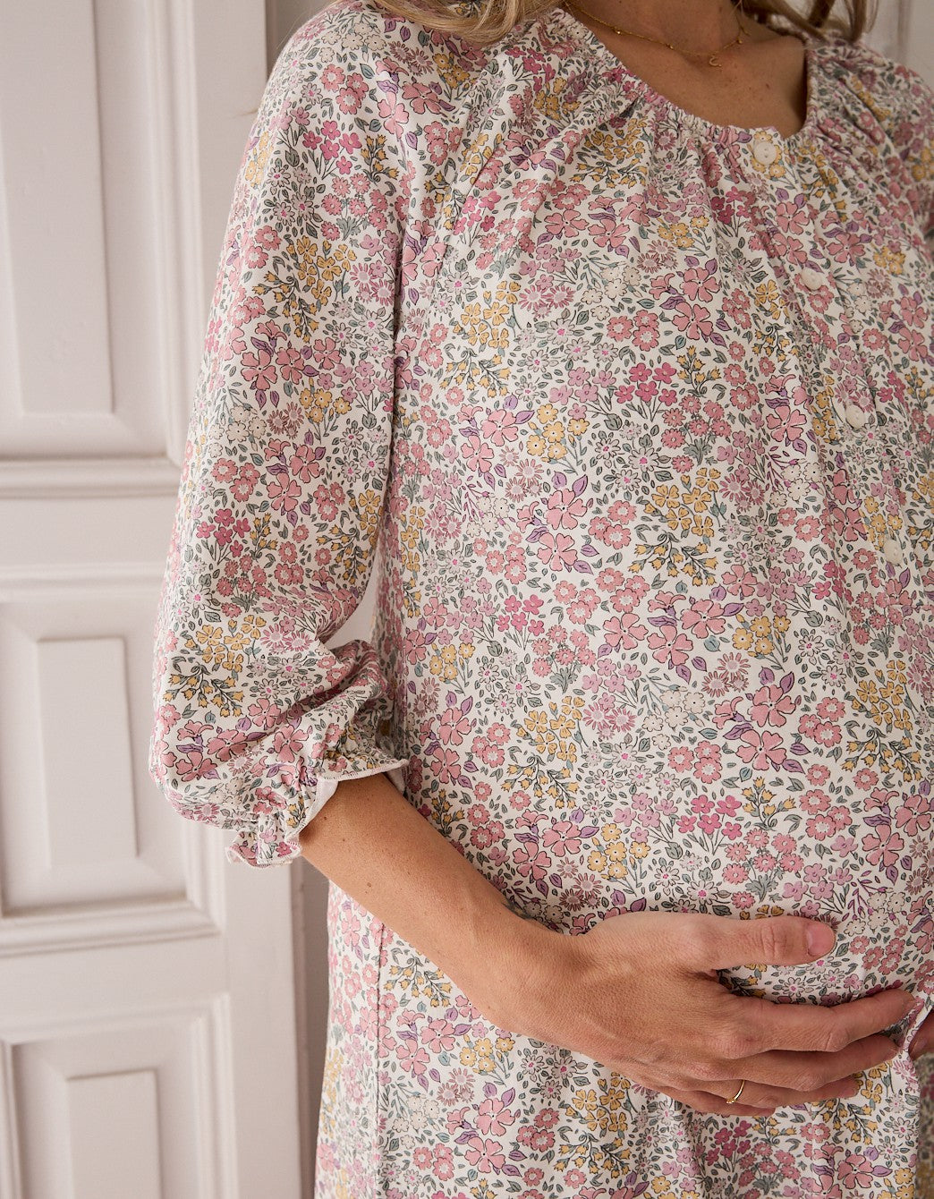 Camisón maternidad Liberty Rosa
