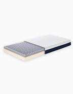 Estructura multicapa del colchón de cuna Care con núcleo perfilado para una mejor ventilación.