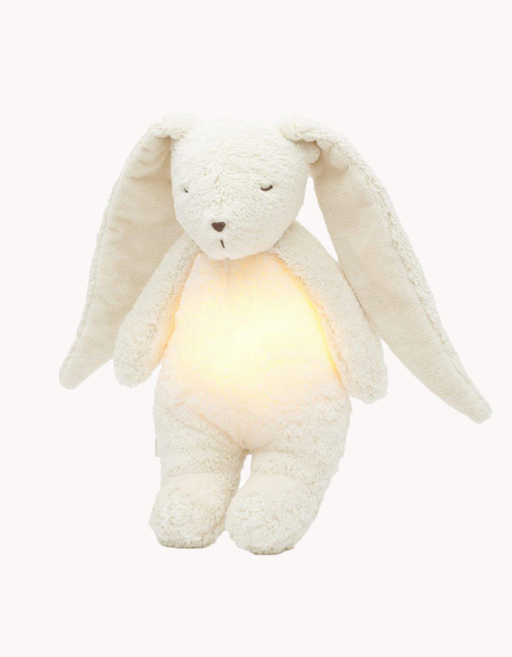 Conejito Polar blanco con luz y sonido, peluche suave para bebé con iluminación reconfortante y funciones relajantes para acompañar el sueño.
