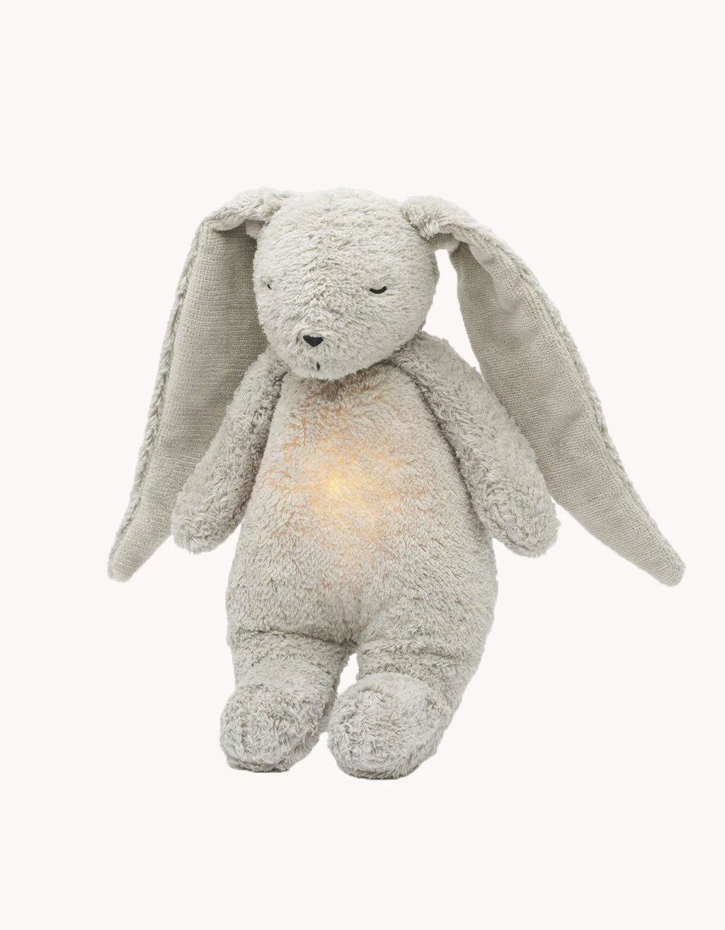 Conejito polar gris con luz nocturna y sonido para bebé Petite Marmotte