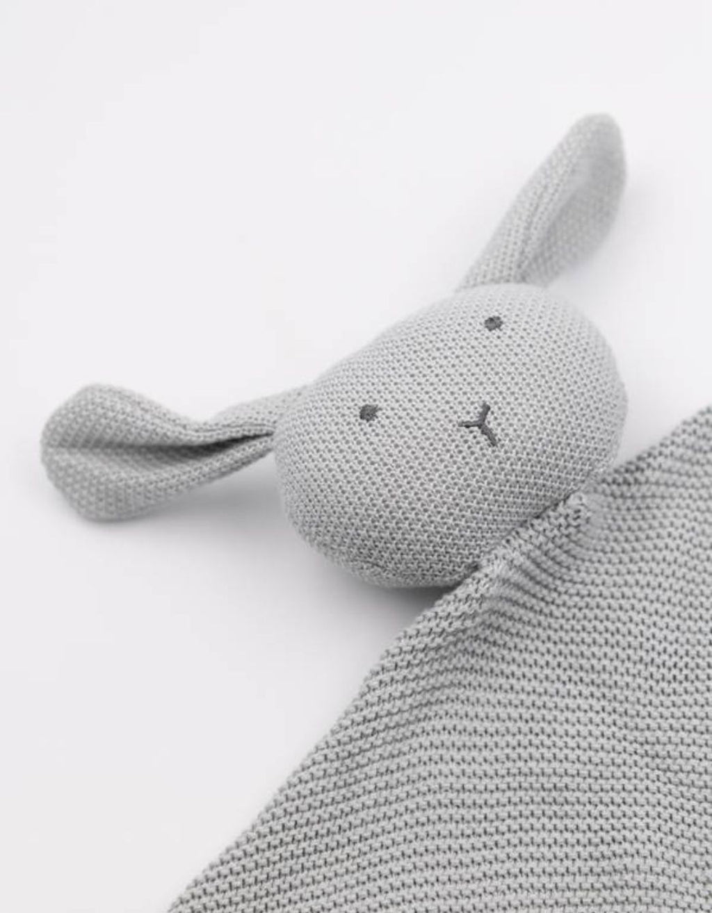 Doudou de Punto de Bambú - Conejito Gris