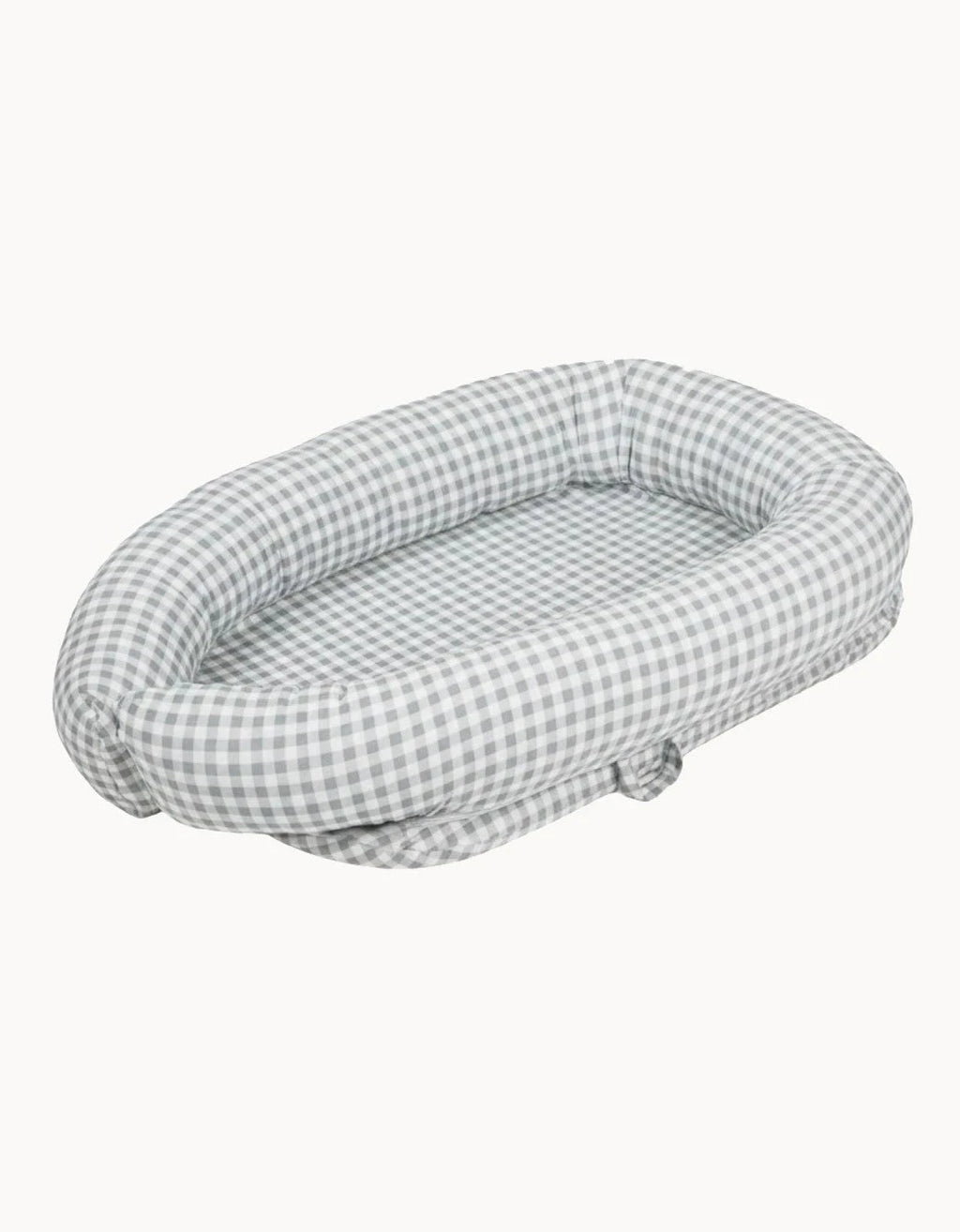 Funda nido vichy gris Petite Marmotte