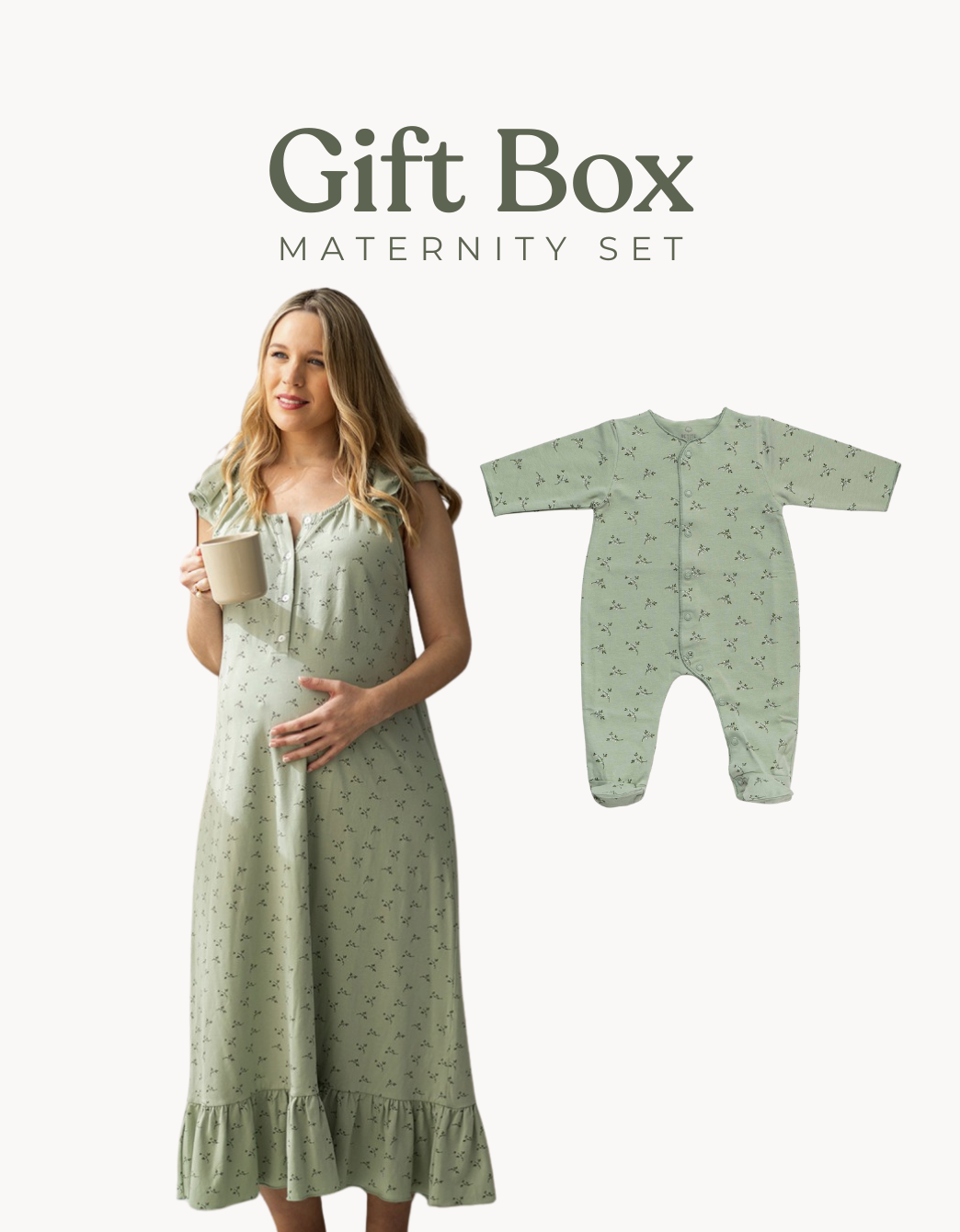 Gift Box Maternity Set Olive