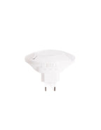 Luz nocturna de enchufe LED para habitación infantil, con iluminación suave y diseño compacto para acompañar el descanso durante la noche.