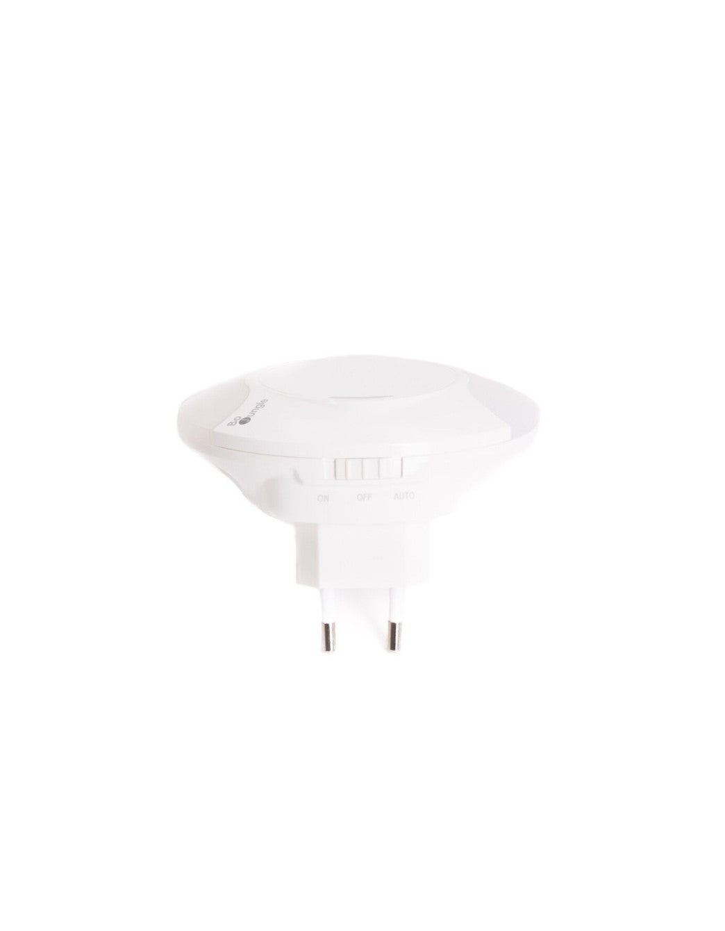 Luz nocturna de enchufe LED para habitación infantil, con iluminación suave y diseño compacto para acompañar el descanso durante la noche.