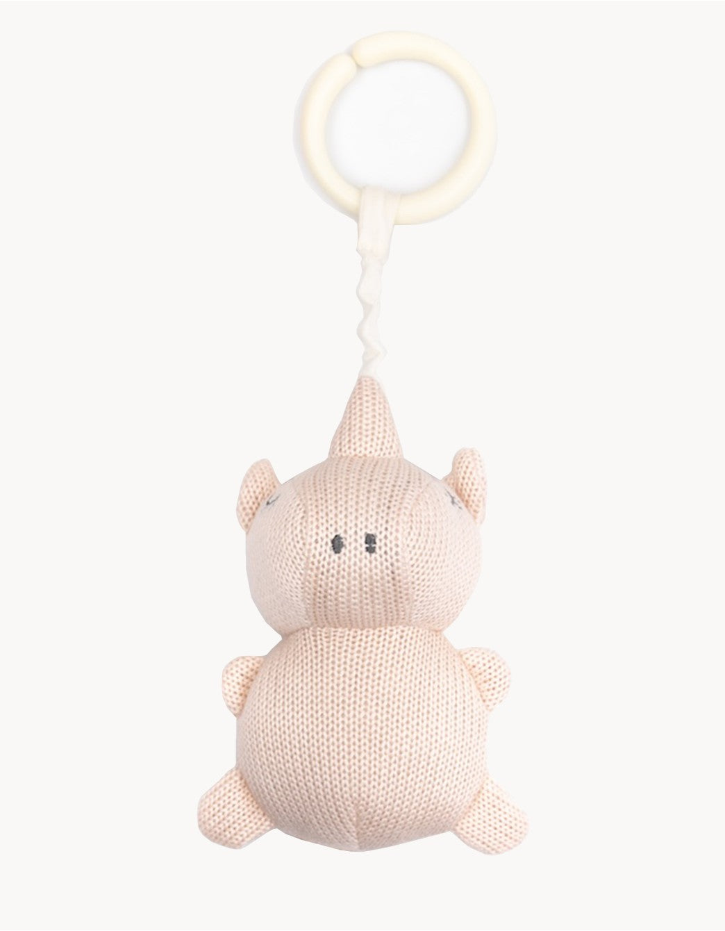 Doudou sensoriel Punto Bambou - Rhino Rose