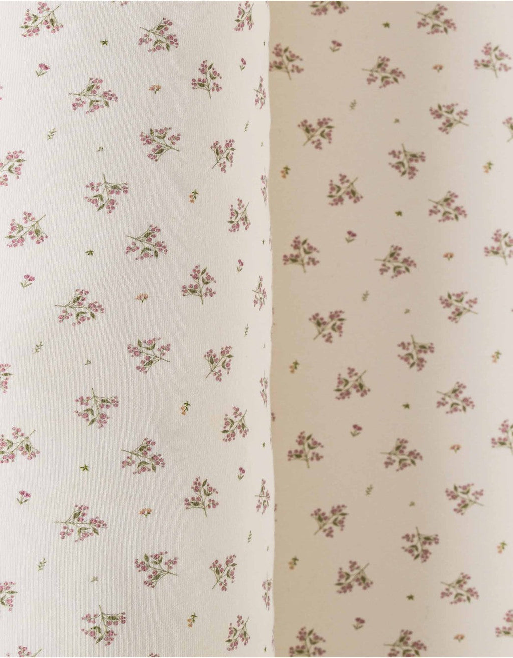Tejido de algodón orgánico con estampado floral Bouquet para nido bebé Petite Marmotte