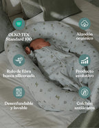 Nido Bebé Wild de algodón orgánico con certificación OEKO-TEX, colchón antiácaros y diseño evolutivo