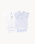 Pack 2 bodies Bambú Blanco-Azul
