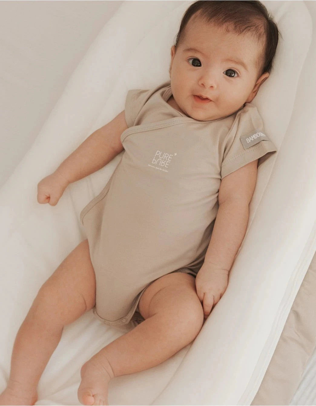 Pack 2 bodies Bambú Blanco-Beige Petite Marmotte