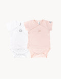 Pack 2 bodies Bambú Blanco-Rosa