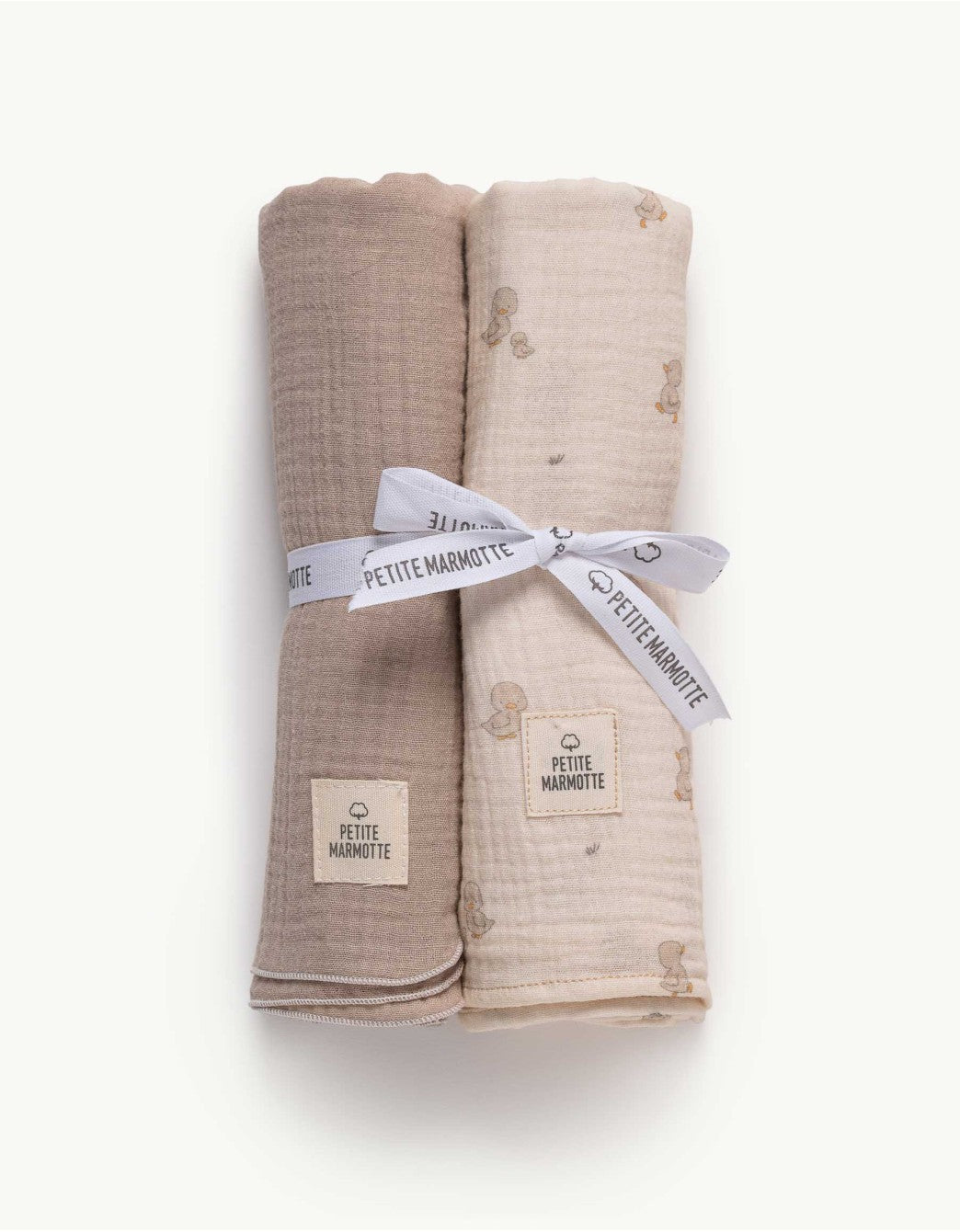 Pack Mousseline Canards + Taupe