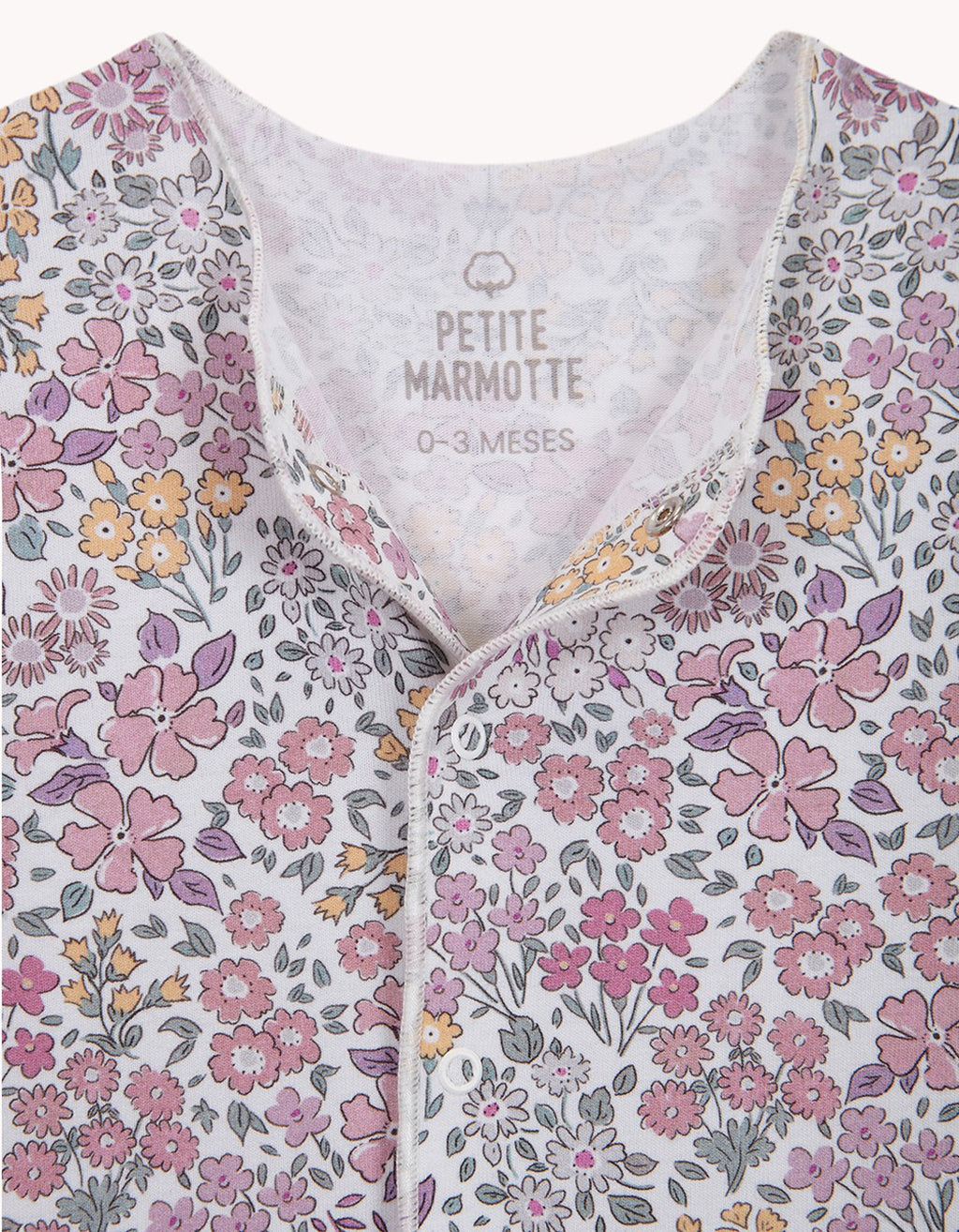 Pijama bebé Liberty Rosa
