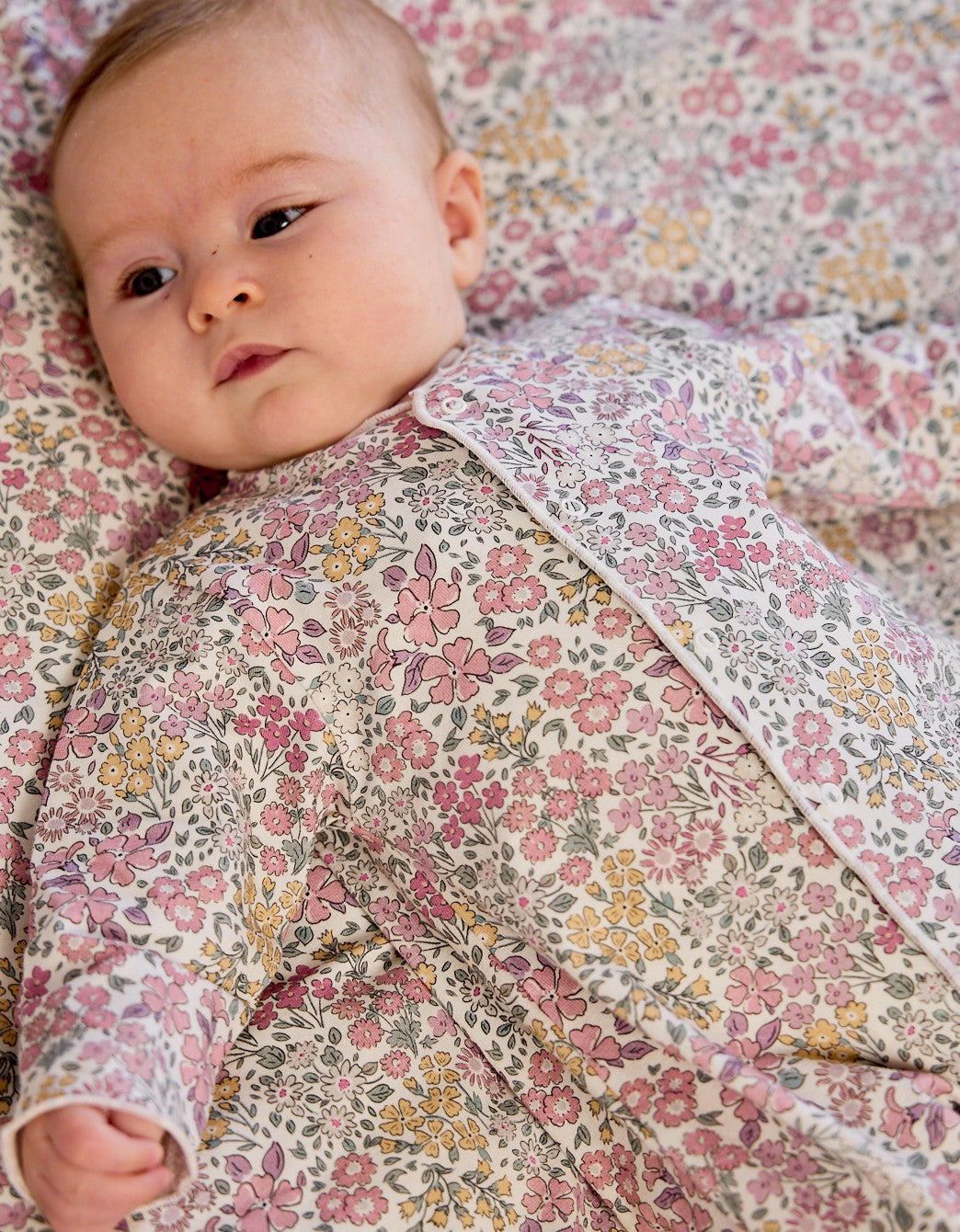 Pijama bebé Liberty Rosa