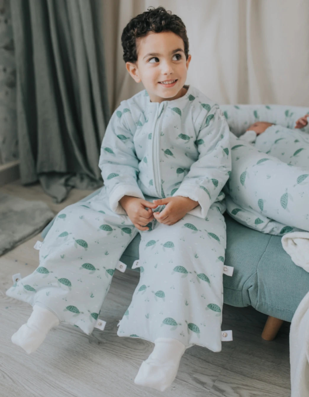 Pijama manta Entretiempo Tortugas TOG 1,5 Petite Marmotte