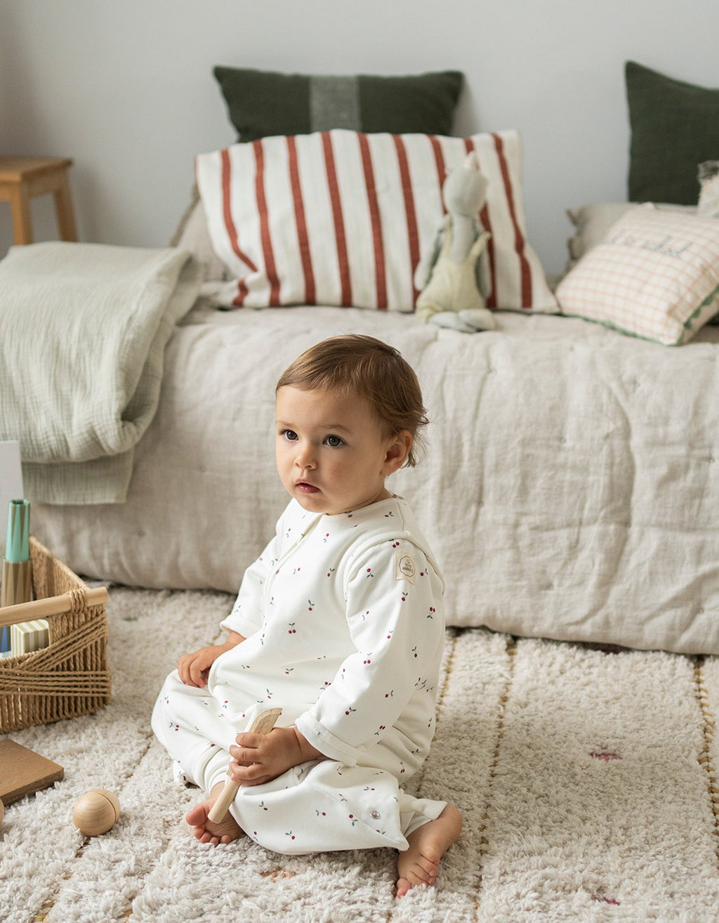 Pijama manta Entretiempo Cherries TOG 1,5