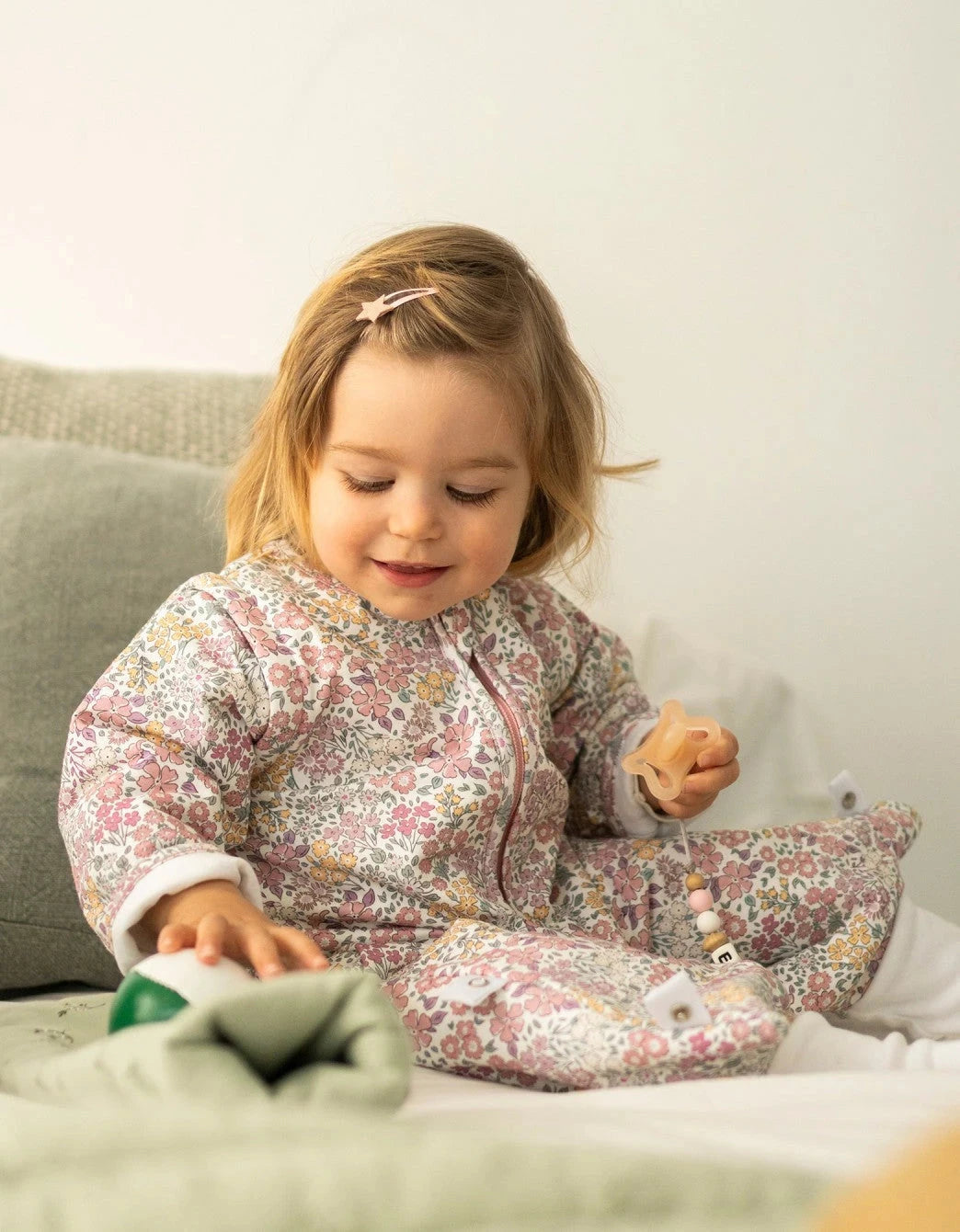 Pijama manta Entretiempo Liberty Rosa TOG 1,5 Petite Marmotte