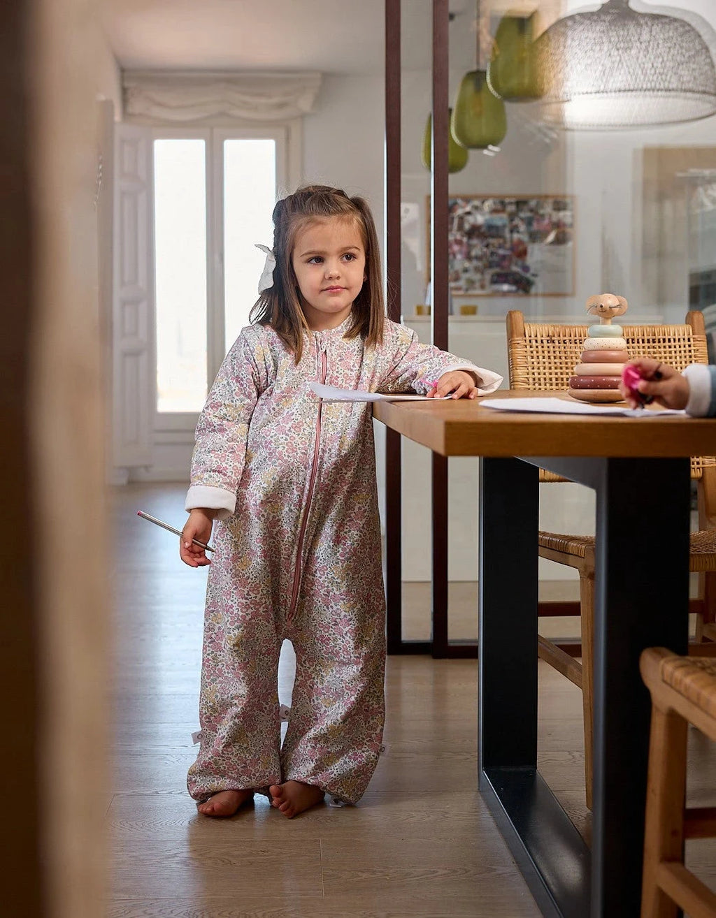 Pijama manta Entretiempo Liberty Rosa TOG 1,5 Petite Marmotte