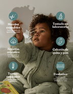Pijama manta Entretiempo Olive TOG 1,5