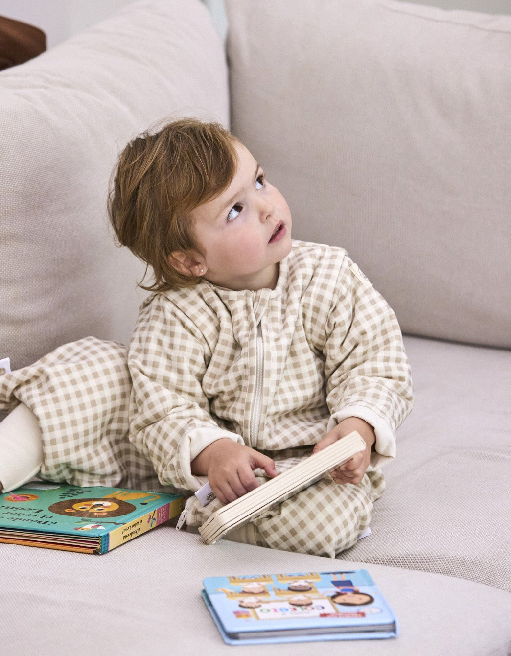 Pijama manta Entretiempo Vichy Sand TOG 1,5