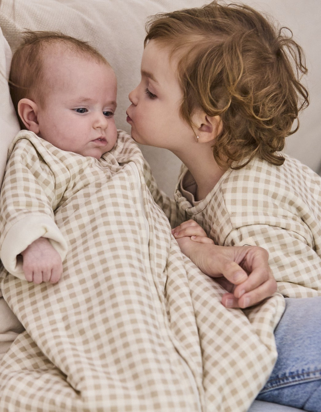 Pijama manta Entretiempo Vichy Sand TOG 1,5