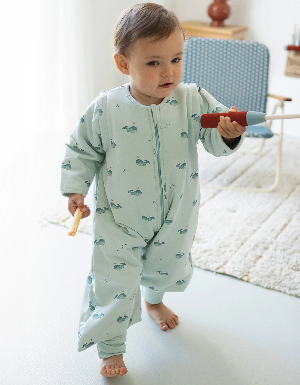 Pijama manta Entretiempo Whales TOG 1,5 Petite Marmotte