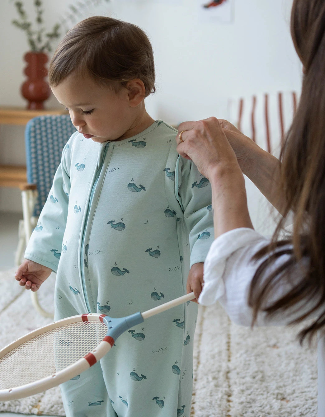 Pijama manta Entretiempo Whales TOG 1,5 Petite Marmotte
