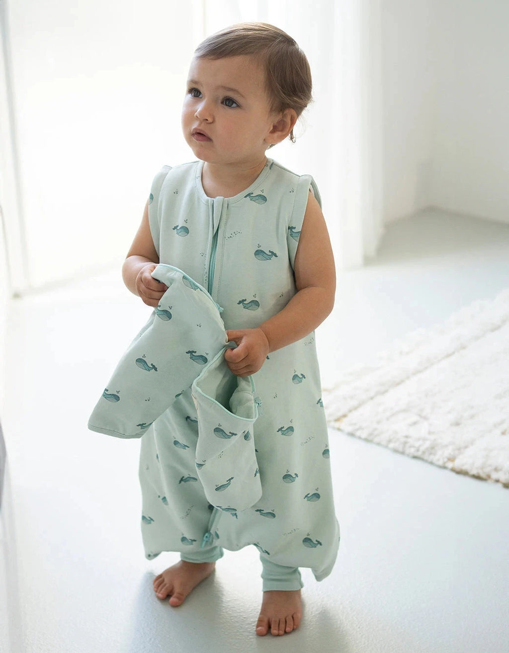Pijama manta Entretiempo Whales TOG 1,5 Petite Marmotte