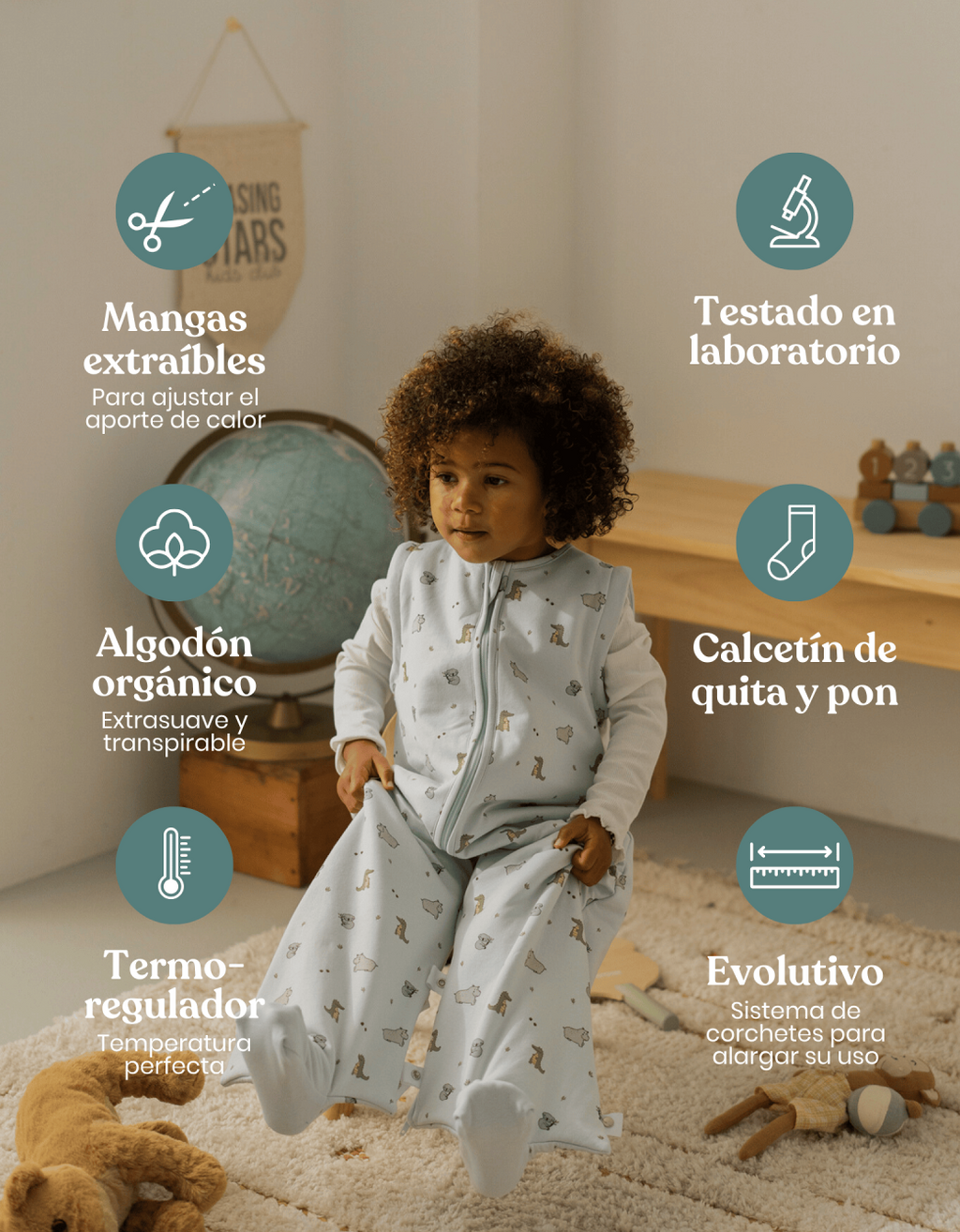 Pijama manta Entretiempo Wild TOG 1,5