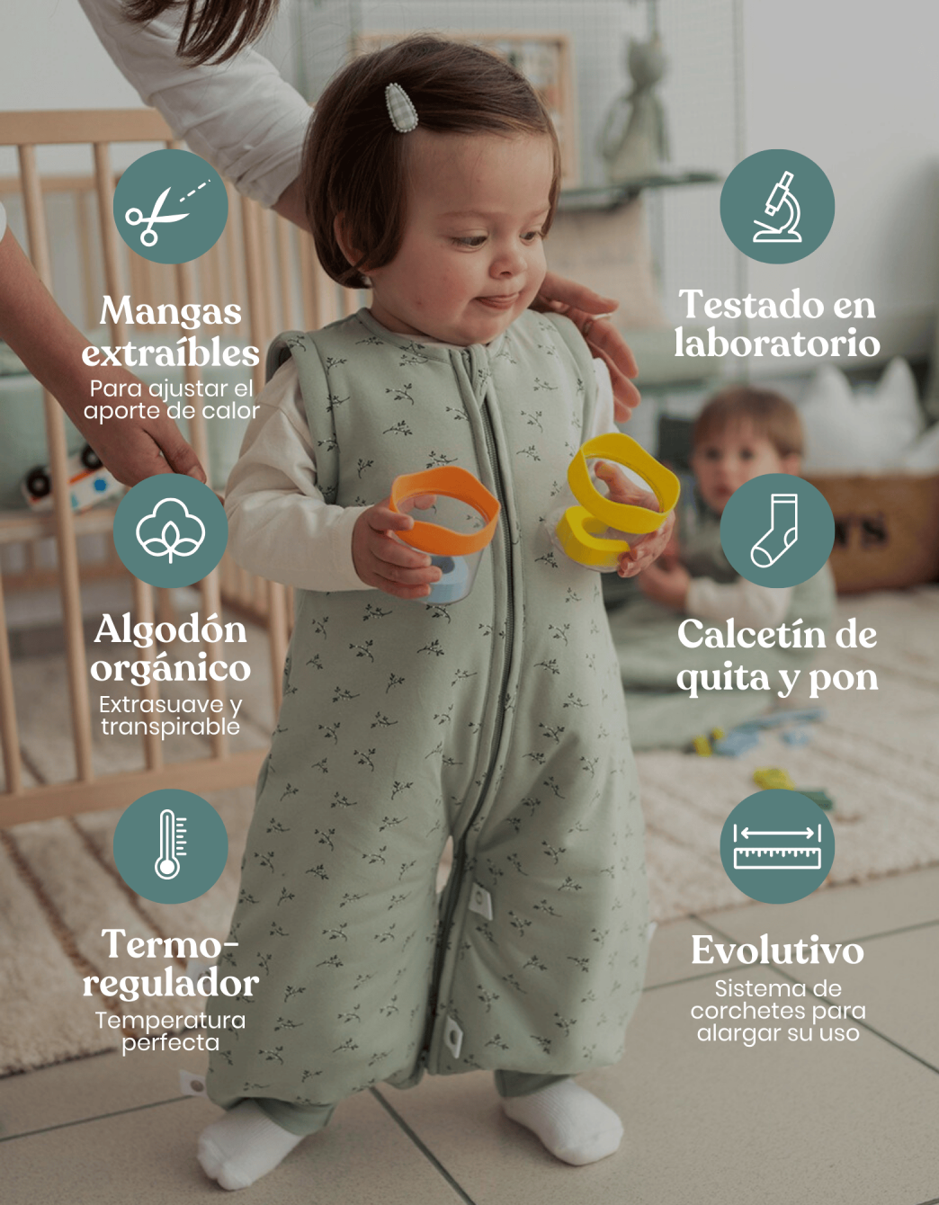 Pijama manta invierno Olive TOG 2,5