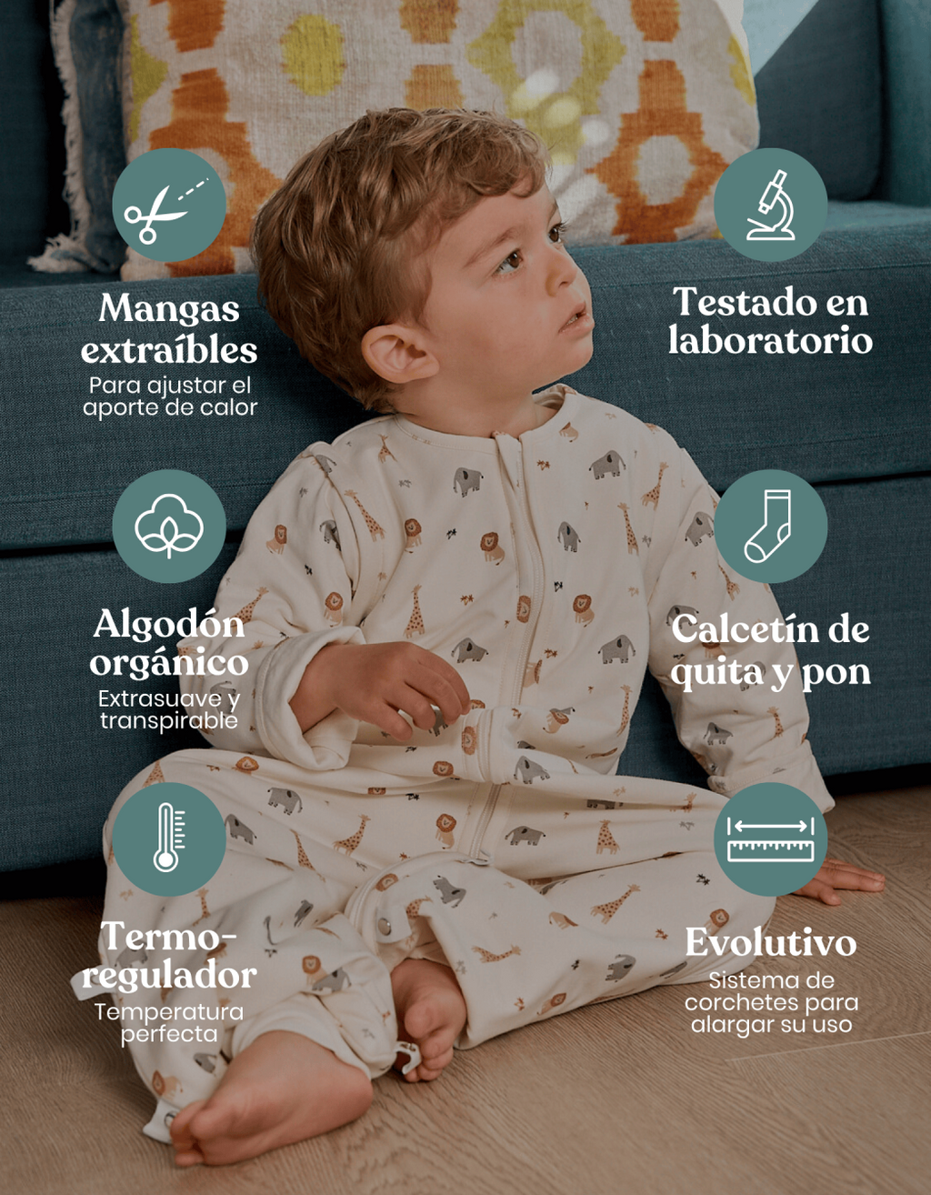 Pijama manta invierno Safari TOG 2,5