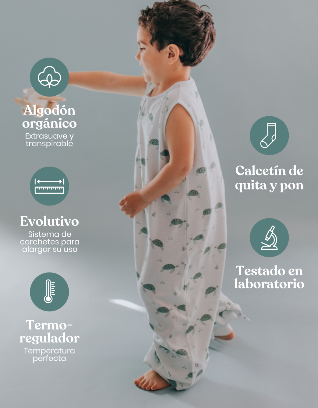Turtles pajamas TOG 0.5