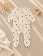 pijama bebé estampado safari - petite marmotte