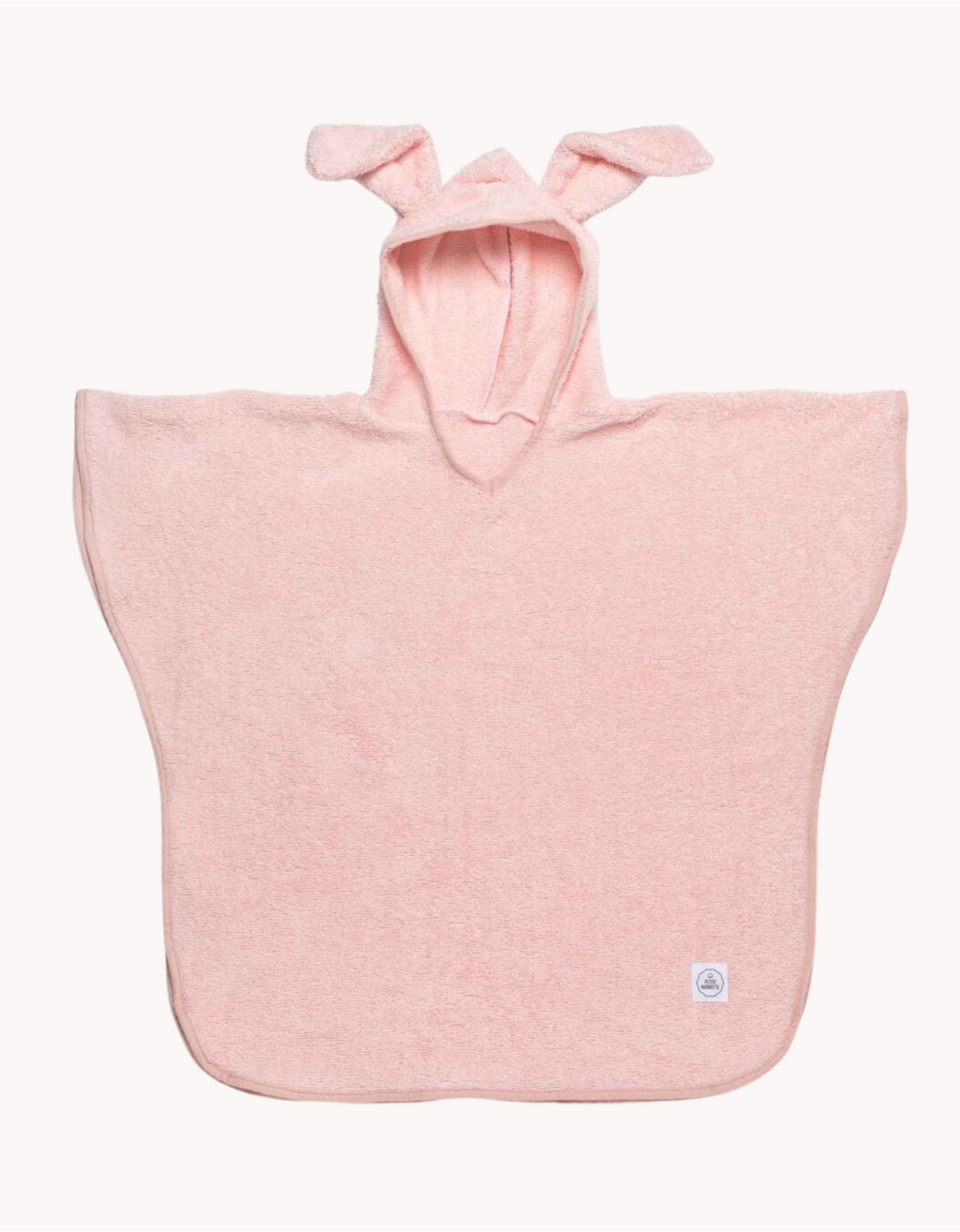 Poncho de toalla rosa