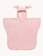 Poncho de toalla rosa