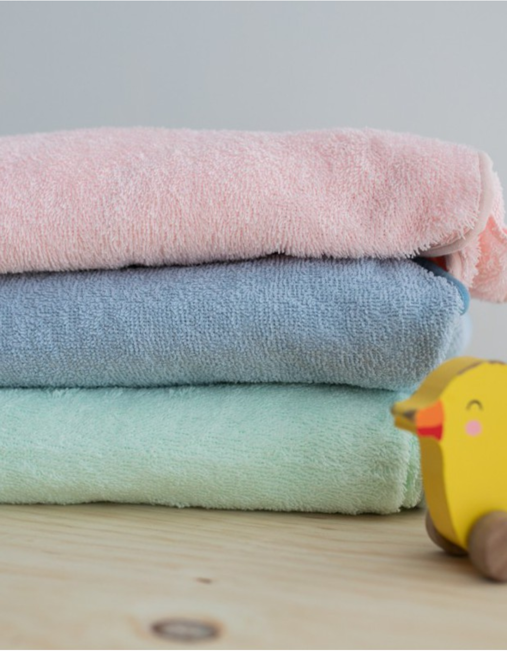 Pink towel poncho