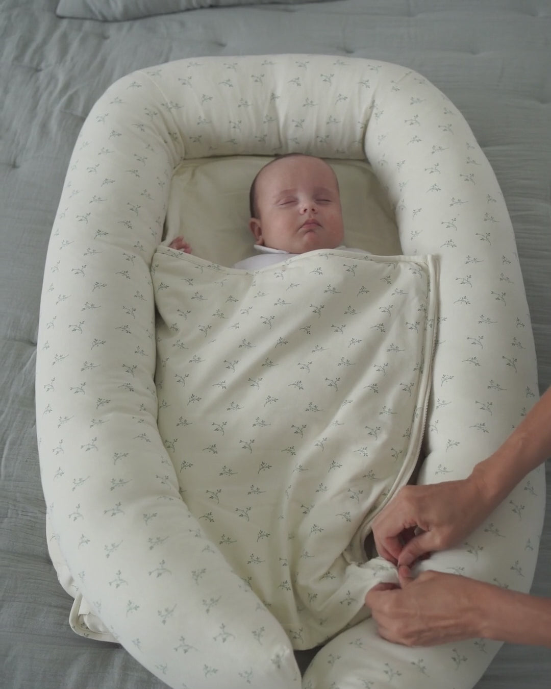 Saco 4 estaciones Olive Cream