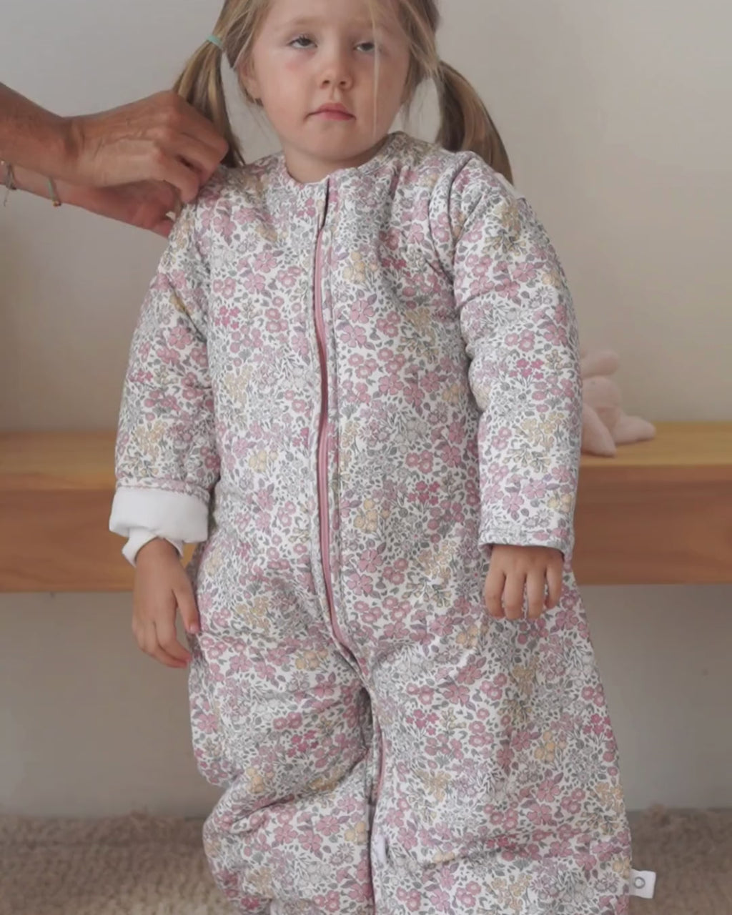 Pijama manta invierno Liberty Rosa TOG 2,5