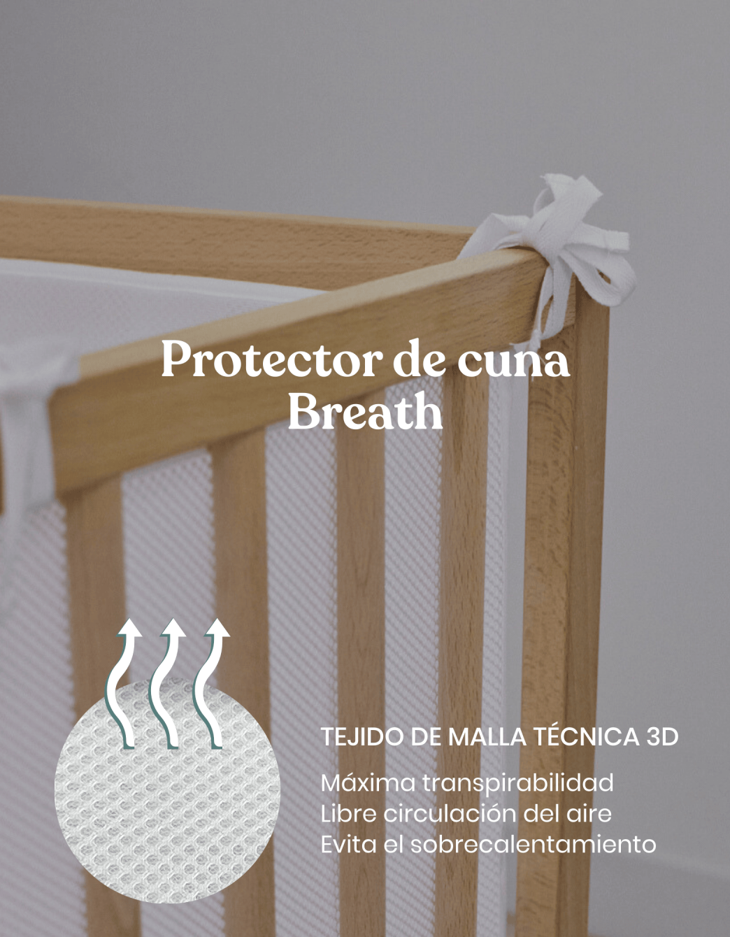 Breath crib bumper